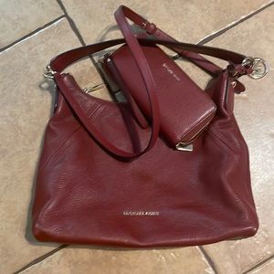 Michael Kors purse and matching wallet